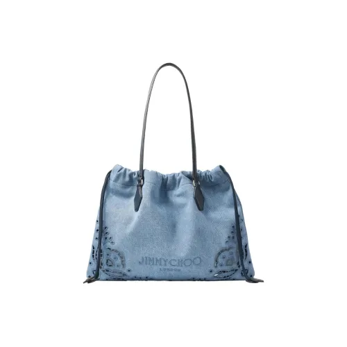 Jimmy Choo Сумка через плечо ткань женская синяя