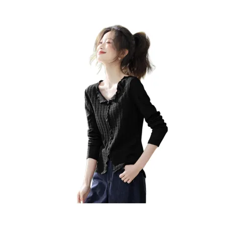 Mo Han Yi Mei Черные Женские T-рубашки