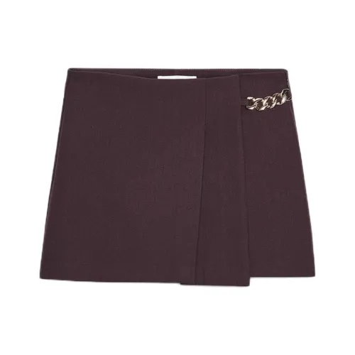 ZARA Бордовый Красный Женский Повседневный Шорты