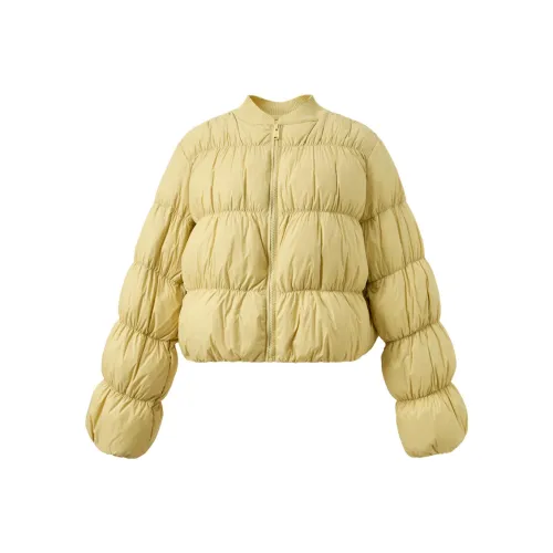 3COLOUR Cream Yellow Women's Down Jackets