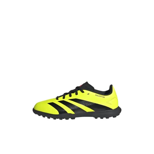 Adidas Predator 24 League 24 League Противоскользящие Анти-KICK Амортизация Низкие Футбольные Бутсы для Детей Черные Желтые Детские