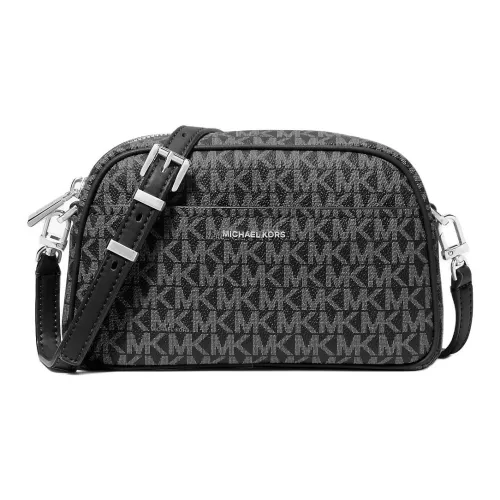 MICHAEL KORS Jet Set Покрытый холст Сумка через плечо Сумка на плечо Маленькая Женская Черная