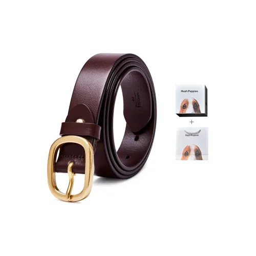 Hush Puppies Ремни из коровьей кожи женские кофейного цвета ширина 2,8 см