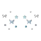 Цветочный дизайн, тень, бабочка, ритм, коллекция, комплект (синий)