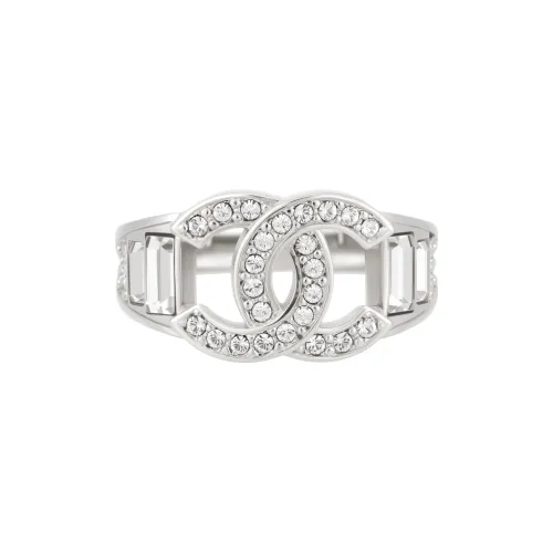 CHANEL Металл Кольца Унисекс Серебряный