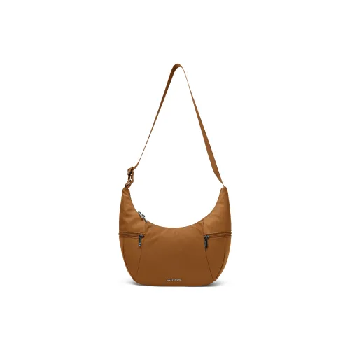 Skechers Ткань Лунный Круассан Сумка через плечо Сумка на плечо Унисекс Орехи Коричневый