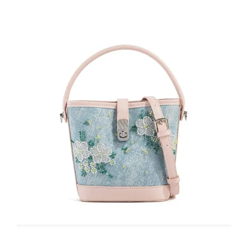 TAMATHA ПУ (полиуретан) Полиуретан Синтетическая кожа Ведрообразная сумка через плечо на одно плечо обычная женская синяя