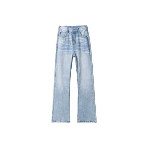 JIARONG Светло-синие унисекс джинсы