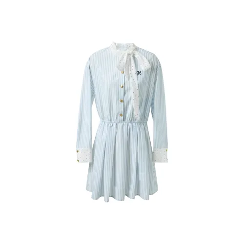 3COLOUR Длинное платье с длинными рукавами женское