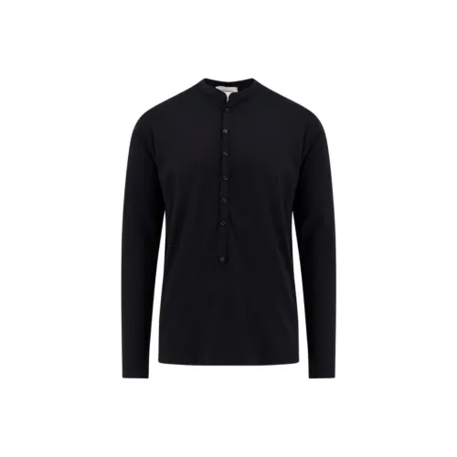 LANEUS Мужские черные футболки