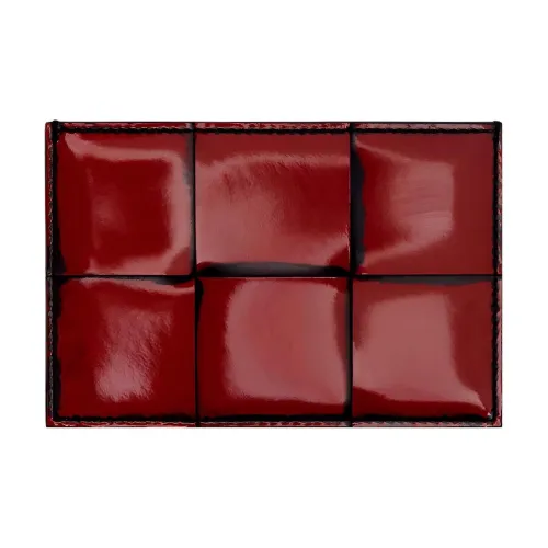 Bottega Veneta Cassette Овечья шкура Картхолдер Обычный Мужской Apple Конфетный цвет Черный