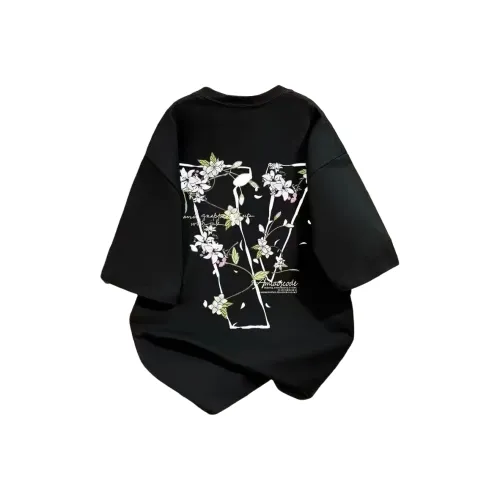 LH HOMME Топ Короткий с короткими рукавами T-рубашки Унисекс