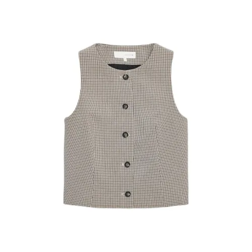 ZARA Бежевый Морской Синий Женские Майки