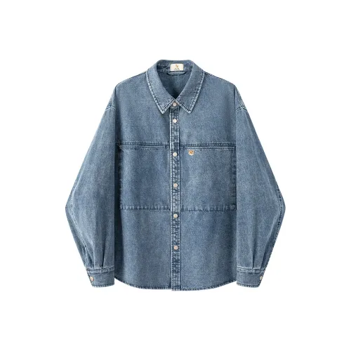 WILLIAM FOX SONS Деним Куртка Рубашка Унисекс