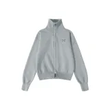 [Большой отложной воротник, двойная молния] Серый (Логотип на груди: звездная бабочка)