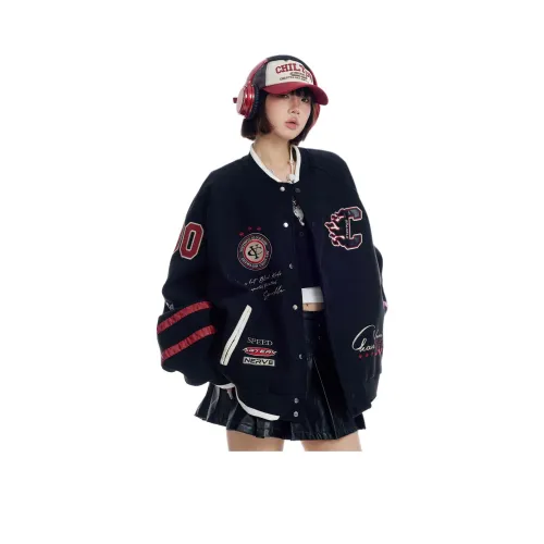 NEVER RULE Бейсбольная куртка Унисекс