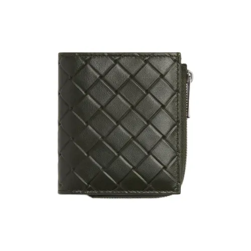 Bottega Veneta Intrecciato Коровья кожа Кошелек Мужской Полевой зеленый