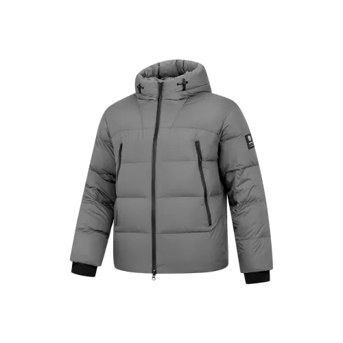 QIAODAN Cozy Nest Пуховик Мужской Прогулка Серый