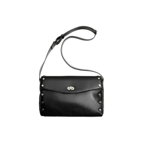 ZARA Полиуретан Сумка через плечо Унисекс Черная