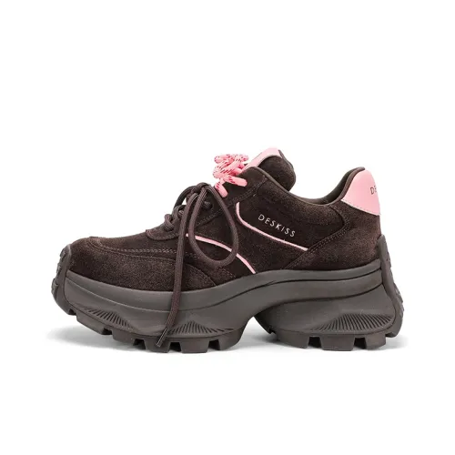 DESKISS Низкие кеды с толстой подошвой Женские