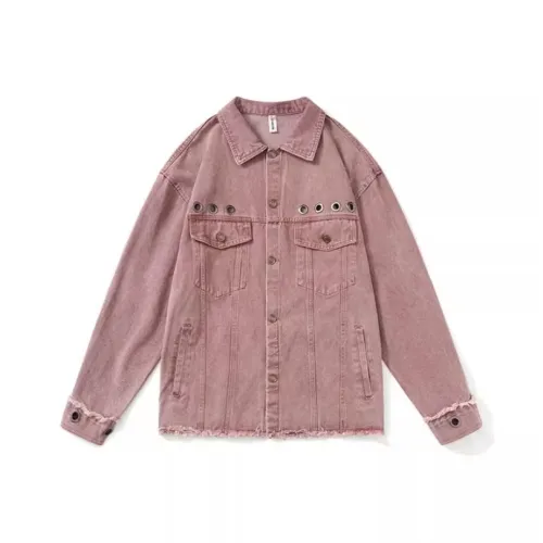 KKX Розовый Женские Джинсовые Куртки