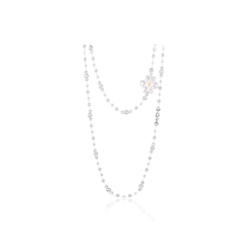 PARANOID PUPPY 3D-эффект Pearl Long Necklace Women's