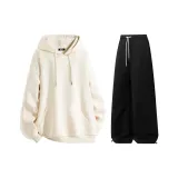 Комплект (абрикосовый топ+черные брюки)