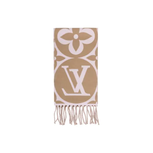 LOUIS VUITTON Вязаные шарфы Женские Розовый