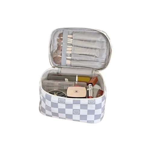 OMGD Клетчатый косметичка ультра высокая эстетика большая вместимость