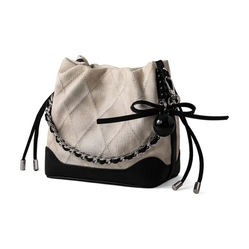 Crtnzo Kroez Сумка через плечо из синтетической кожи ведрообразная сумка стандартная женская цвет экрю