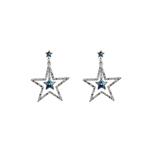 Серьги-кольца Lan Ying Crystal роскошь нишевый бренд женские серьги