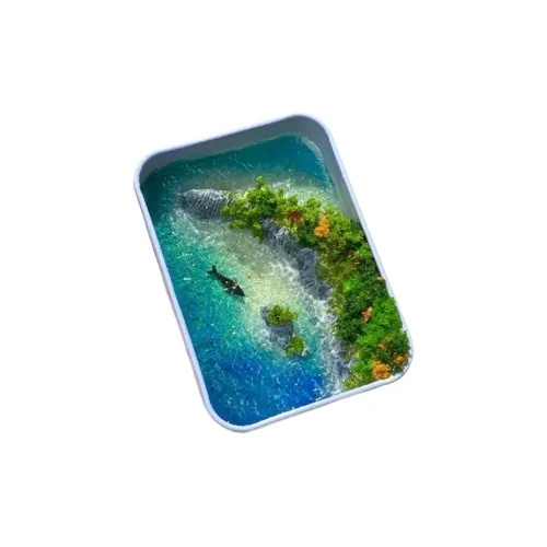 Pippi Beans DIY Peninsula Железная коробка Миниатюрный Океанический ландшафт Материал Сумка Микроскопический ландшафт Creation DIY Игрушки