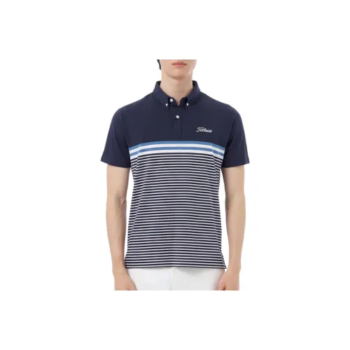 TITLEIST Мужская поло морской синий