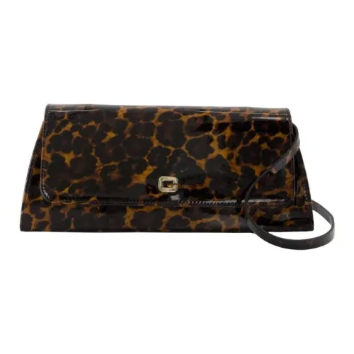 Carel Ткань с кожаными вставками Сумка через плечо Сумка на плечо Женская Коричневая