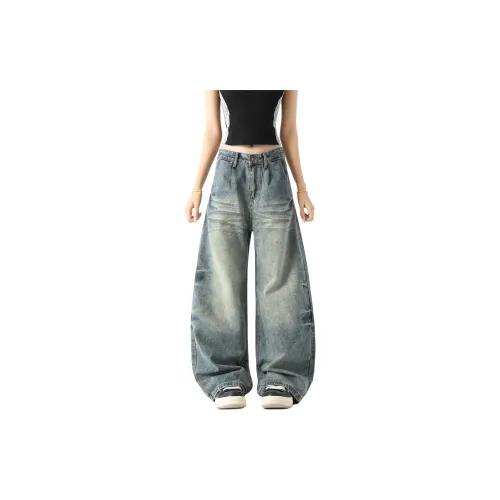 IXXPD Джинсы Унисекс Винтаж Синий