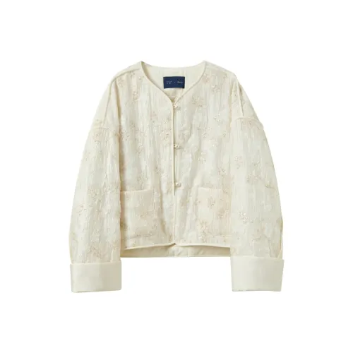 3COLOUR Экрю Женские пуховики