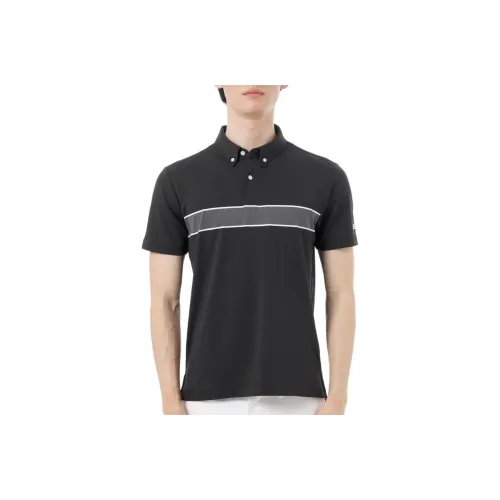 TITLEIST Мужская поло рубашка черного цвета