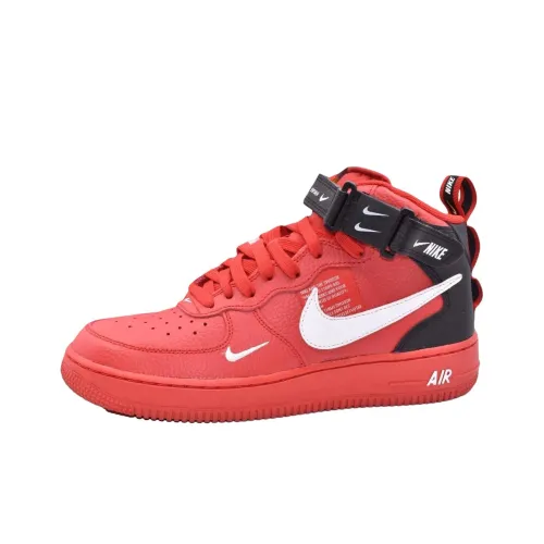 Nike Air FORCE 1 Детские Скейтбординги MID Топ Школьный возраст