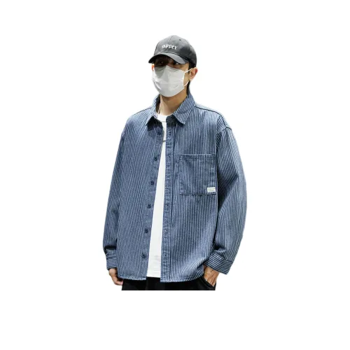 Tonlion Синий Унисекс Рубашки