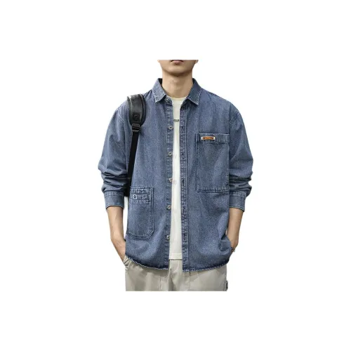 QIANJINNIU Мужские Джинсовые Куртки