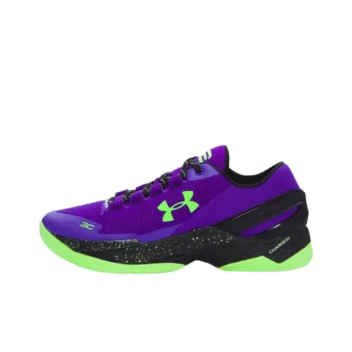 Under Armour Curry 2 Low Топ Баскетбольные кроссовки Мужской Фиолетовый