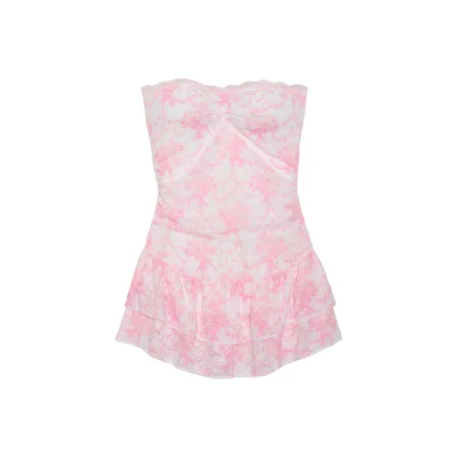 Victoria's Secret x LOVESHACKFANCY Розовое Платье Без Рукавов Женское