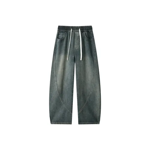 A3G4 Ностальгический синий Унисекс Джинсы