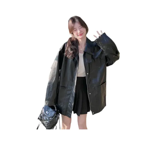 MEXICAN Черный Женские Кожаные Куртки