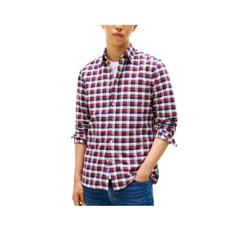 Tommy Hilfiger Red Men's Shirts Томми Хилфигер Красные Мужские Рубашки