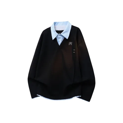 PISYPOX Длинный рукав Т-рубашка Унисекс