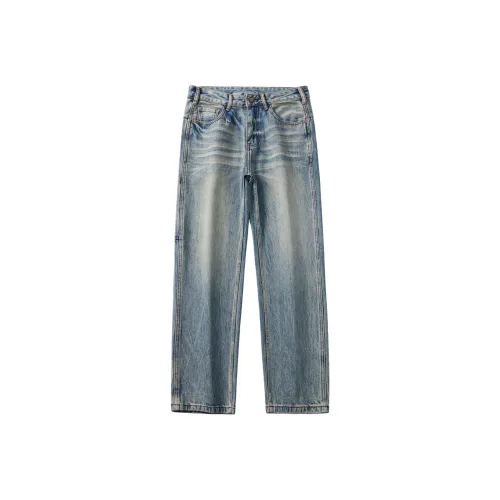 MEXISHION Blue Unisex Jeans MEXISHION Синий Унисекс Джинсы