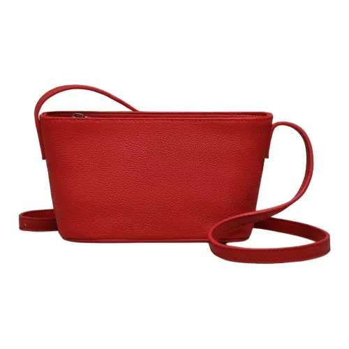 MILLIE'S Sheepskin Patchwork Leather Crossbody Bag Shoulder Bag Regular Women's Red MILLIE'S Овчина Пэчворк Кожа Сумка через плечо Сумка на плечо Стандартная Женская Красная