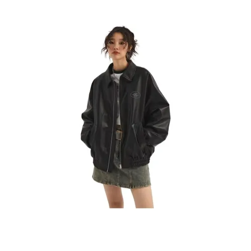 YICHEN Женские кожаные куртки