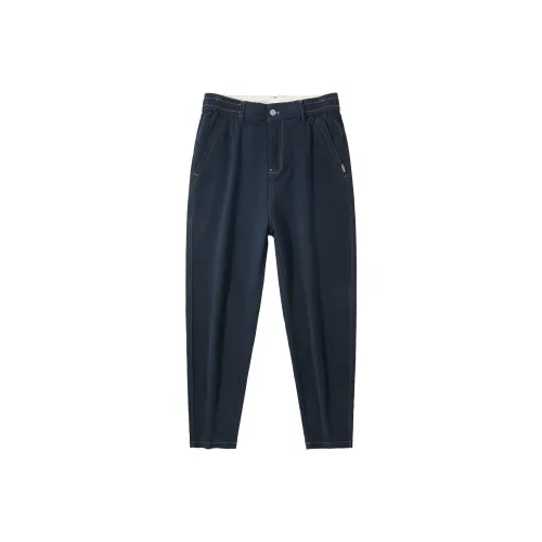 UKTK Темно-синие мужские повседневные штаны